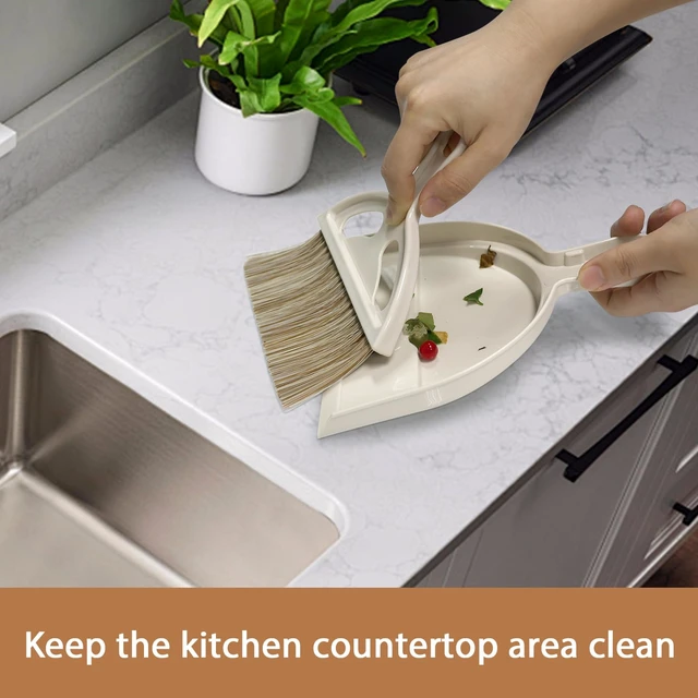 Alt view image 7 of 7 - Mini Hand Broom and Dustpan Set for Cat Litter, Kitchen, Tables, Countertops, Cars