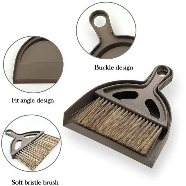 Alt view image 6 of 6 - Mini Broom and Dustpan Set, Small Hand Broom and Brush, for Home and Pets