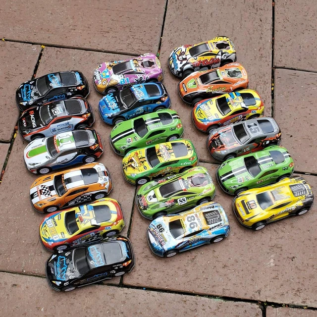 Alt view image 4 of 6 - 18Pcs Metal Die Cast Pull Back Racing Cars Friction Powered Toddler Boy Toys 2.7 Inch