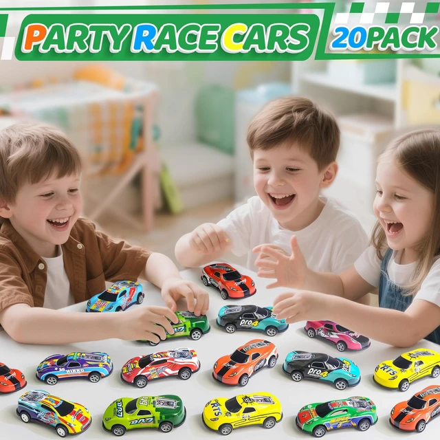 Alt view image 4 of 6 - 20 Pack 3.4 Inch Metal Pull Back Toy Cars for Boys Girls Toddlers Ages 3-7, Party Favors, Race Cars, Goodie Bag Stuffers, Pinata Fillers, Teacher Reward Prizes