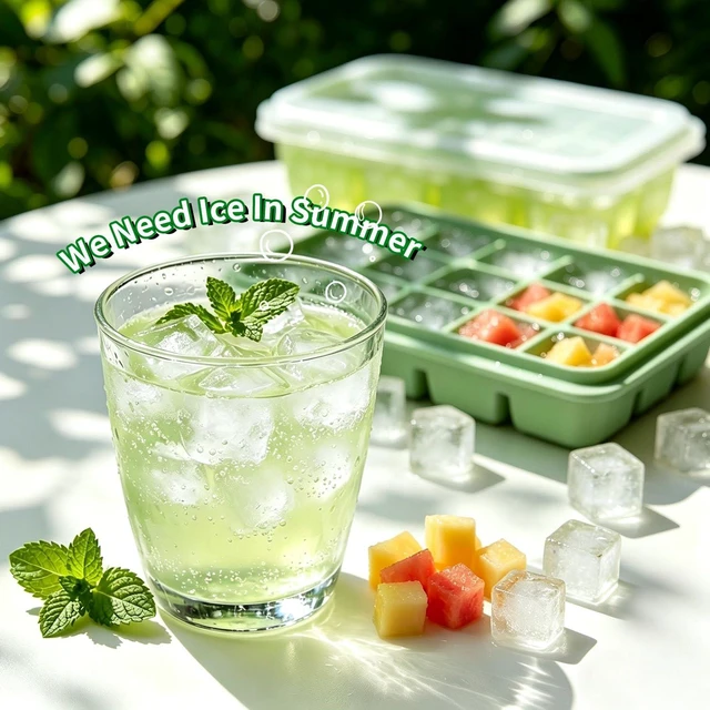 Alt view image 5 of 6 - 2 Packs 30 Cubes Durable Stackable Flexible Silicone Ice Cube Trays with Lid for Freezer, Removable Silicone Lids, for Baby Food, Whiskey, Cocktail, Coffee, BPA Free