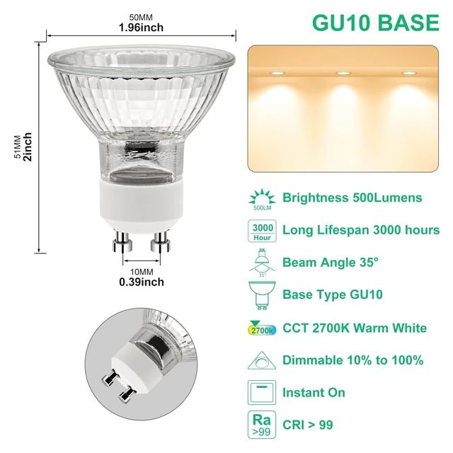 Alt view image 5 of 5 - GODONLIF GU10 Halogen Bulb 120V Candle Warmer Lamp, GU10+C, MR16