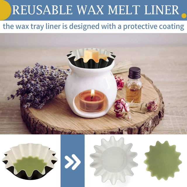 Alt view image 5 of 6 - PEASUG 50 Pcs Wax Melt Liners Leakproof Reusable Universal for Warmers