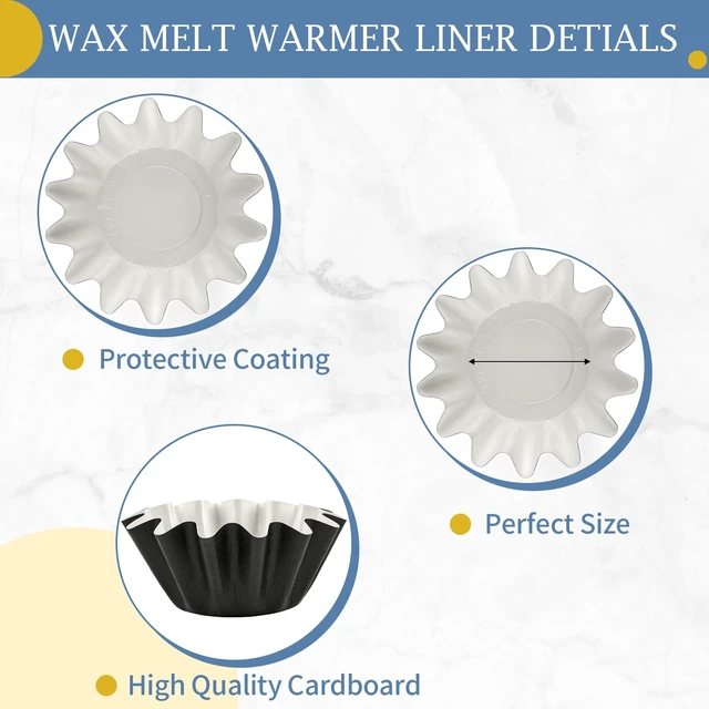 Alt view image 6 of 6 - PEASUG 50 Pcs Wax Melt Liners Leakproof Reusable Universal for Warmers