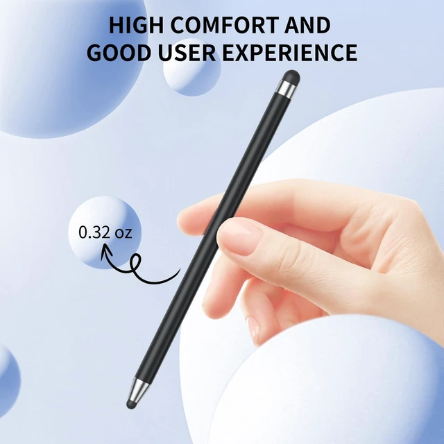Alt view image 4 of 7 - 10-Pack Stylus Pen for Touchscreen, High Precision & Sensitivity, Compatible with iPad/iPhone/Samsung/Android Phones & Tablets, All Capacitive Touch Screens, Purple