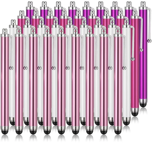 Main image of Outus 36-Pack Touchscreen Stylus Pens, Pink, Purple, Rose Red, White