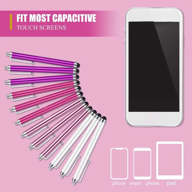 Alt view image 5 of 6 - Outus 36-Pack Touchscreen Stylus Pens, Pink, Purple, Rose Red, White