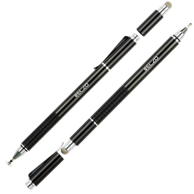 Alt view image 4 of 6 - ELZO 3 in 1 Stylus Combo, Disc Stylus Touch Screen Pen and Gel Pen, 2Pcs with 6 Replacement Tips for Touchscreen Tablets & Phones, iPhone/iPad/Samsung/Lenovo