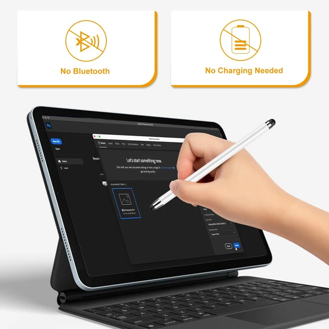 Alt view image 6 of 7 - 2-in-1 Stylus Pen (10-Pack), High Precision & Sensitivity, Compatible with iPad/iPhone/Nintendo Switch/Samsung/Android Smartphones & Tablets, All Touchscreen
