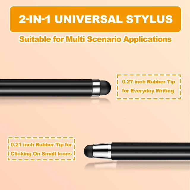 Alt view image 7 of 7 - 2-in-1 Stylus Pen (10-Pack), High Precision & Sensitivity, Compatible with iPad/iPhone/Nintendo Switch/Samsung/Android Smartphones & Tablets, All Touchscreen