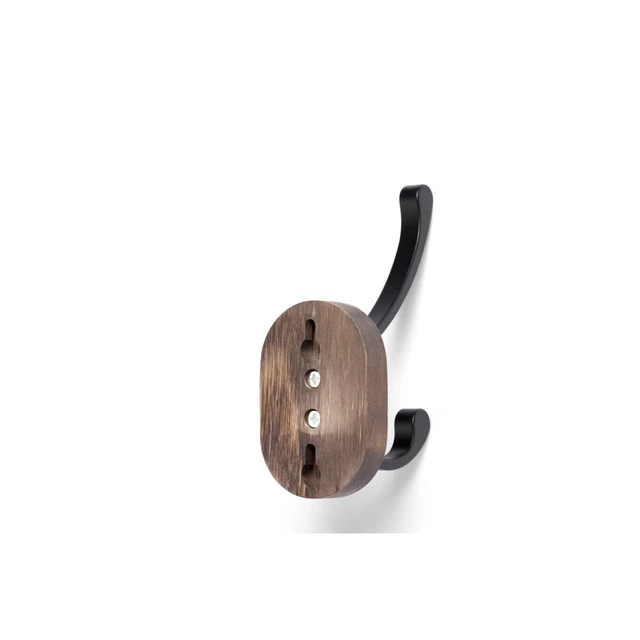 Alt view image 4 of 5 - Mainstays Round Wood Hanger Backer with Black Hook - 1 Pack