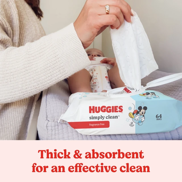 Alt view image 5 of 6 - Huggies Simply Clean Unscented Baby Wipes, 192 Count, 3 Flip-Top Packs