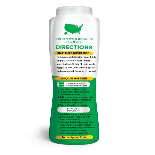 Alt view image 4 of 6 - Lemi Shine Dish Detergent Booster 20 oz Gets Rid of Hard Water Spots