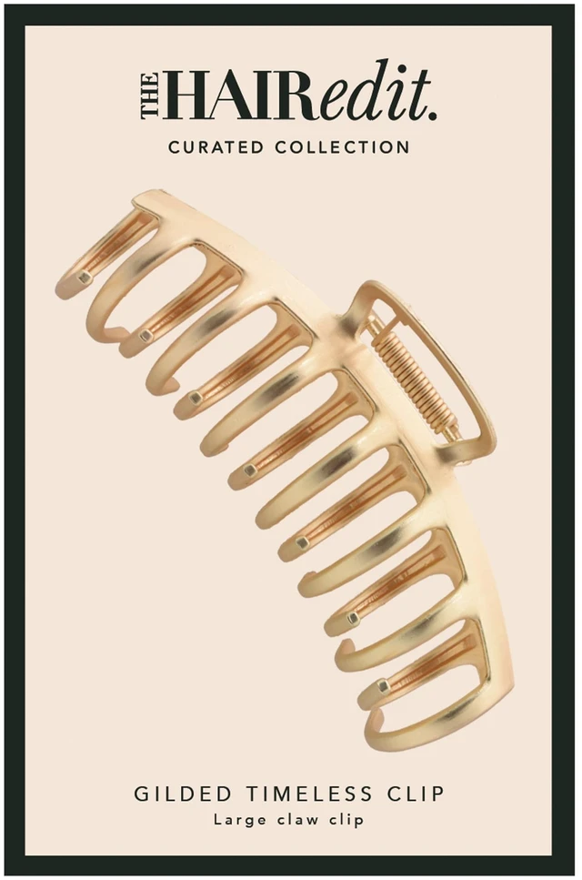 Alt view image 2 of 5 - The Hair Edit Gilded Timeless Claw Clip, Gold