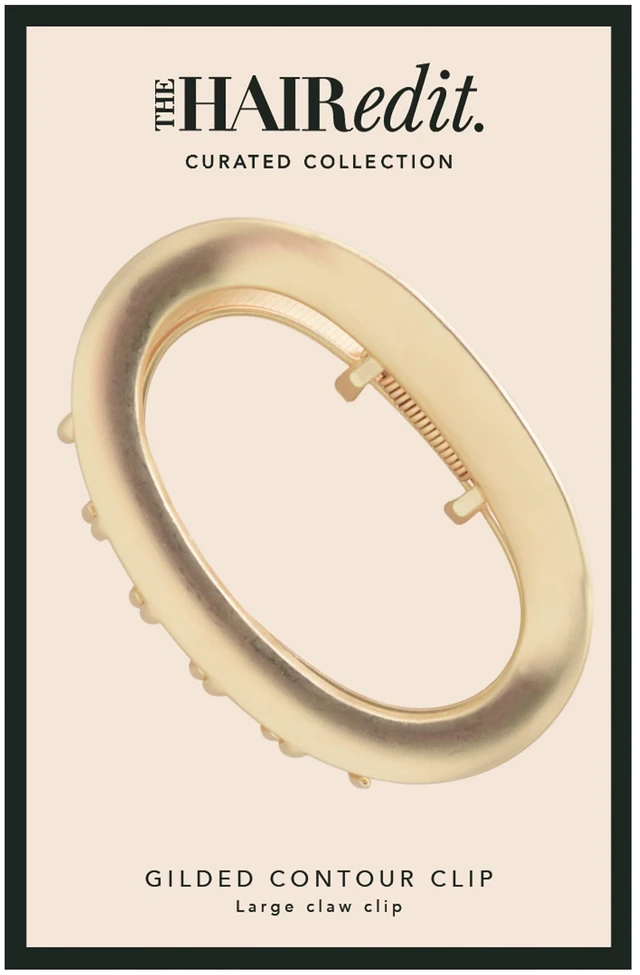 Alt view image 3 of 5 - The Hair Edit Gilded Contour Claw Clip, Gold