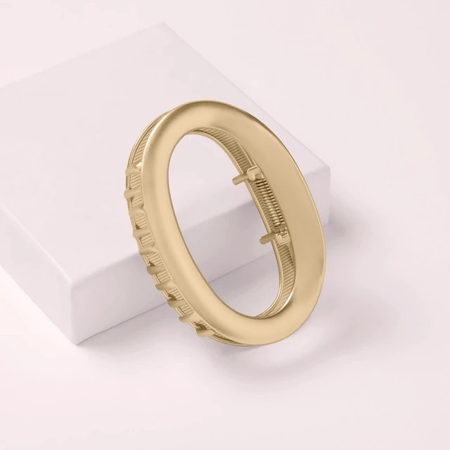 Alt view image 4 of 5 - The Hair Edit Gilded Contour Claw Clip, Gold
