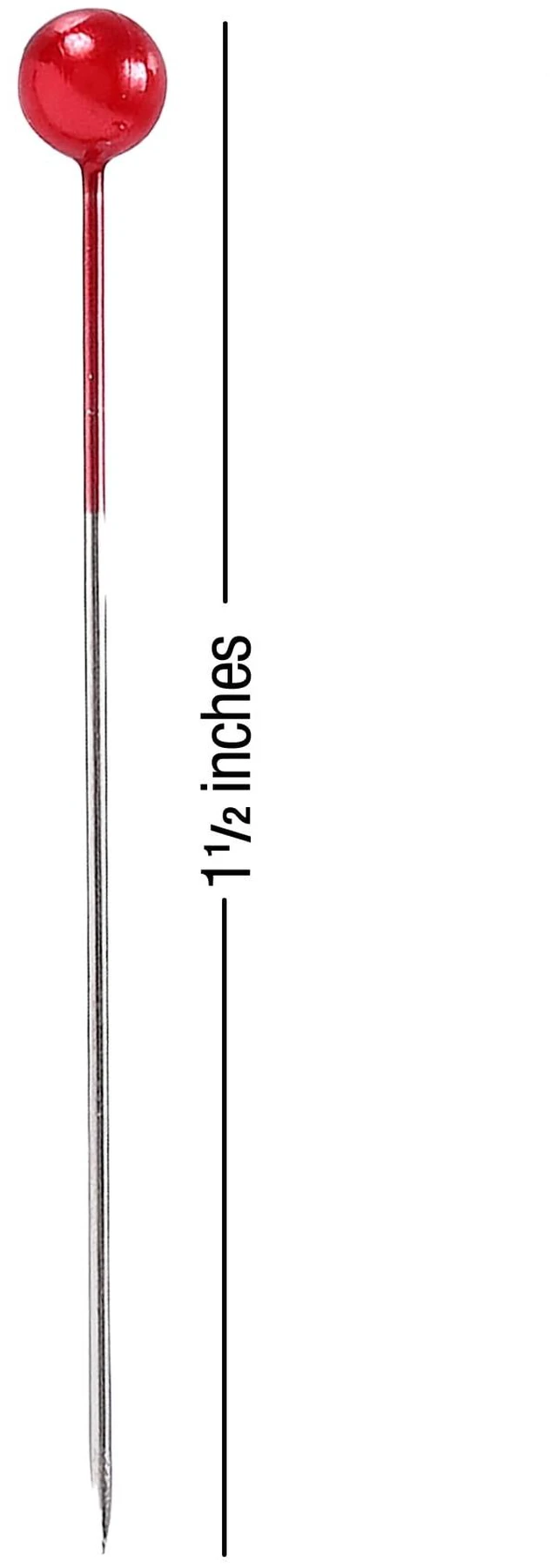 Alt view image 2 of 6 - Hello Hobby Size 24 Long Pearlized Head Steel Pins, Assorted Colors, 250 Count