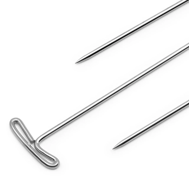 Alt view image 2 of 3 - Dritz 1-3/4" T-Pins, 40 Count, Nickel-Plated Steel
