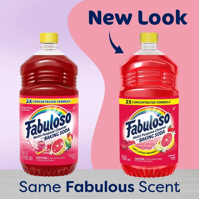 Alt view image 3 of 6 - Fabuloso 2X Multi-Purpose Cleaner with Baking Soda, Citrus and Fruits Scent, 56fl oz