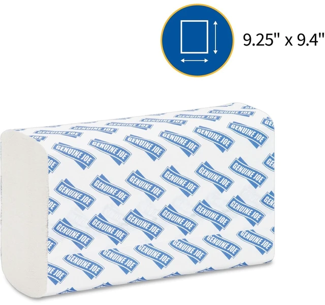 Alt view image 4 of 6 - Genuine Joe GJO21100 Multifold Towels, 16 Pack of 250 Sheets