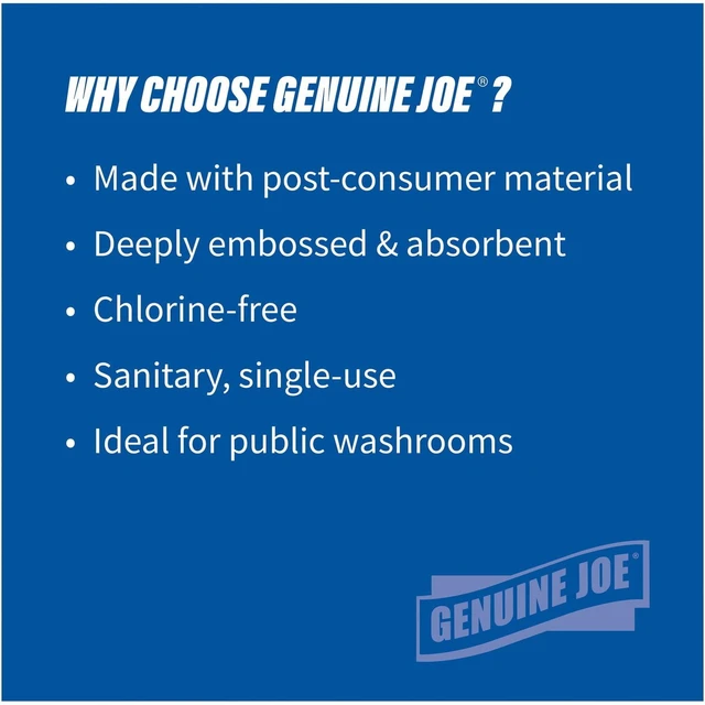 Alt view image 3 of 6 - Genuine Joe GJO21100 Multifold Towels, 16 Pack of 250 Sheets