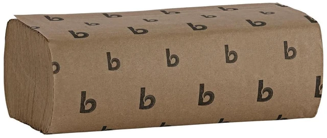 Alt view image 3 of 6 - Boardwalk Multifold Commercial Paper Towels, Natural, 250 Towels/Pack, 16 Packs/Carton, 9 x 9.45 Inches