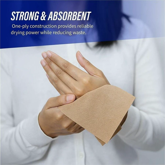 Alt view image 2 of 6 - Genuine Joe Multi-Fold Natural Paper Towels - 16 Pack, 250 Sheets Each