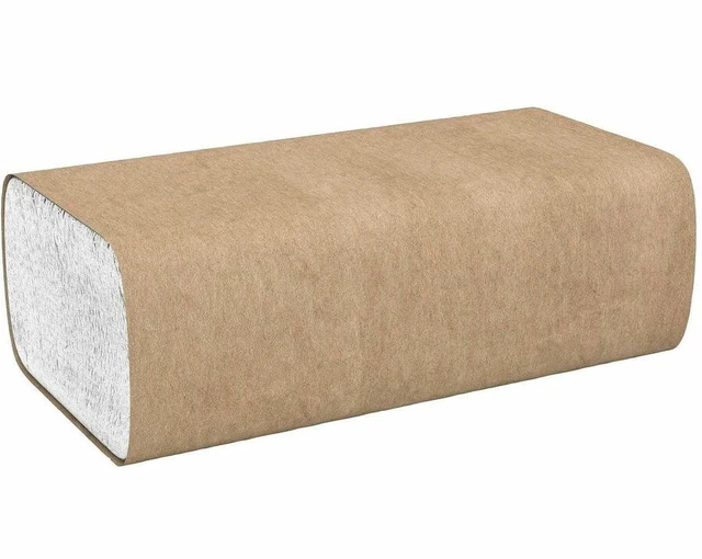 Alt view image 6 of 6 - Genuine Joe Multi-Fold Natural Paper Towels - 16 Pack, 250 Sheets Each