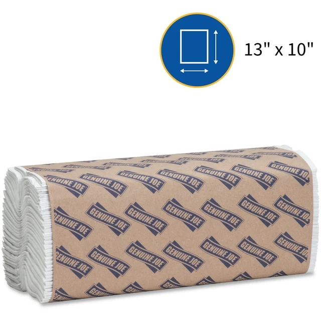 Alt view image 3 of 5 - Genuine Joe C-Fold Towels 1-Ply 13"x10-1/8" 200 Count (12/Carton) WE 21120