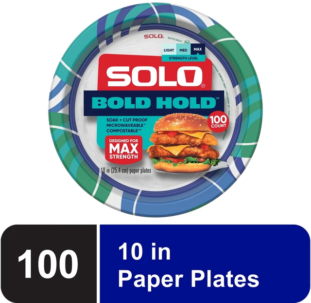 Main image of Solo Bold Hold Heavy Weight Paper Plate 10in 100CT