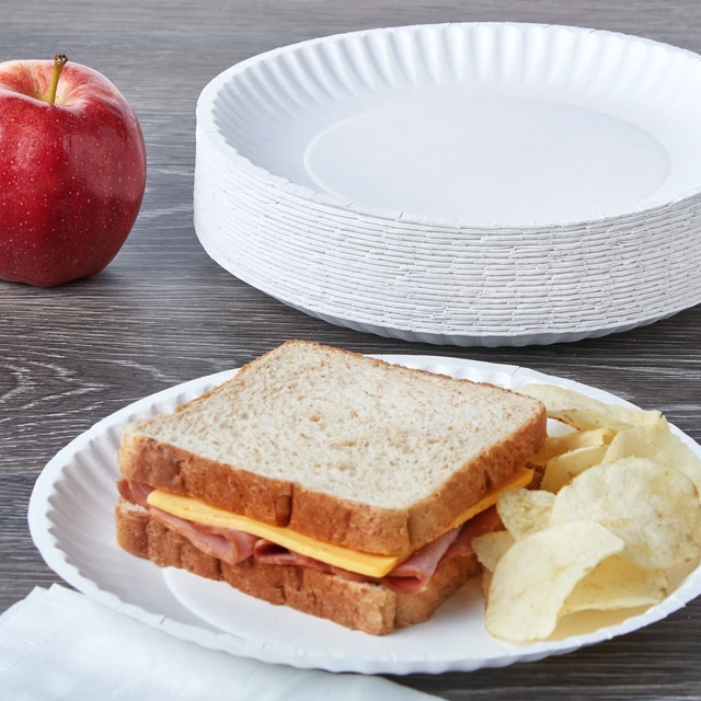Alt view image 7 of 7 - Great Value Uncoated Paper Plates, 9in, 300 Count