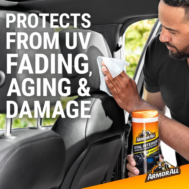 Alt view image 4 of 5 - Armor All Total Interior Detailer and Protectant Wipes 25-Count Canister