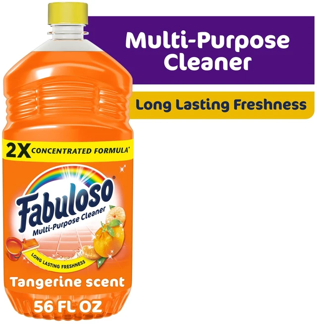 Main image of Fabuloso 2X Multi-Purpose Cleaner, No Rinse Floor Cleaner, Tangerine Scent, 56 fl oz