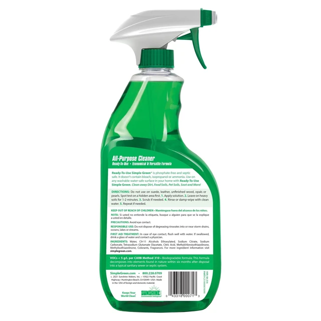 Alt view image 5 of 6 - Simple Green All-Purpose Cleaner (3 Pack), 32fl oz