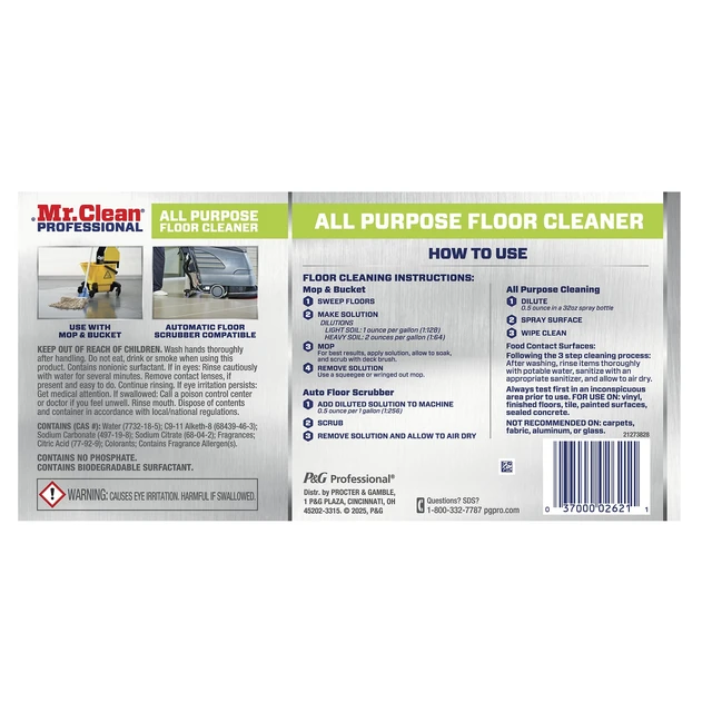 Alt view image 3 of 5 - Mr. Clean Professional All Purpose Floor Cleaner, 1 Gallon