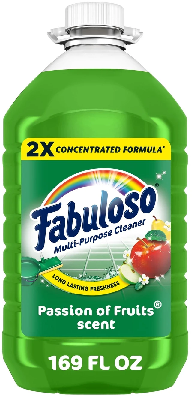 Main image of Fabuloso 2X Multi-Purpose Cleaner, No Rinse Floor Cleaner, Passion of Fruits Scent, 169 fl oz
