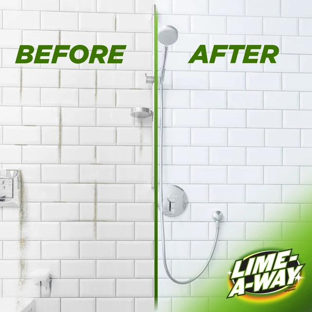 Alt view image 5 of 5 - Lime-A-Way Hard Water Stain Remover Spray, Bathroom Cleaner, Removes Lime, Calcium & Rust in Seconds, 22 fl oz