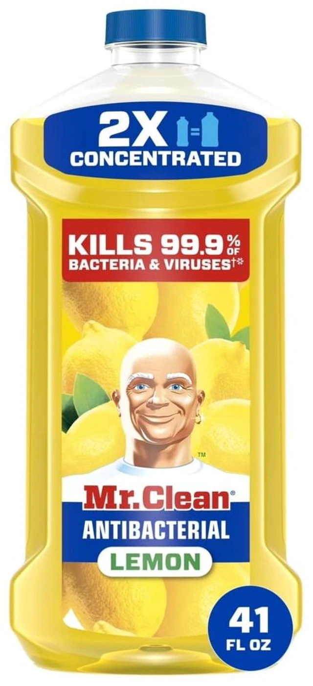 Main image of Mr. Clean Antibacterial All Purpose Floor Cleaner, Lemon, 41 fl oz