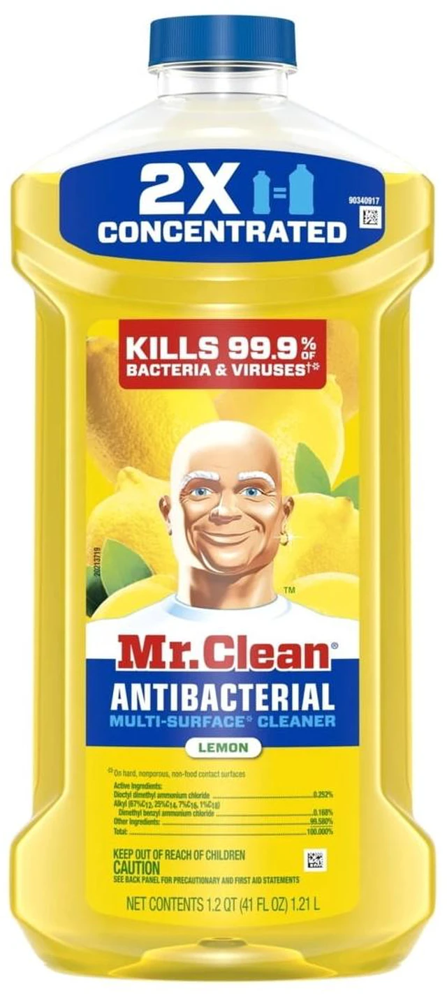 Alt view image 2 of 6 - Mr. Clean Antibacterial All Purpose Floor Cleaner, Lemon, 41 fl oz