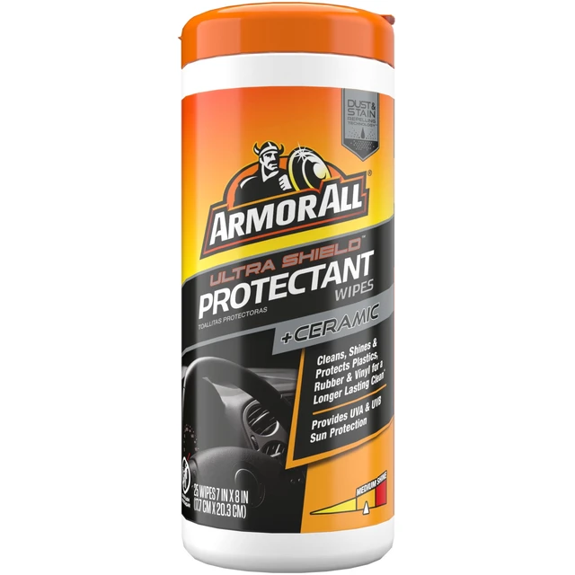 Alt view image 5 of 5 - Armor All Protectant Ultra Shield Car Wipes - 25 Count