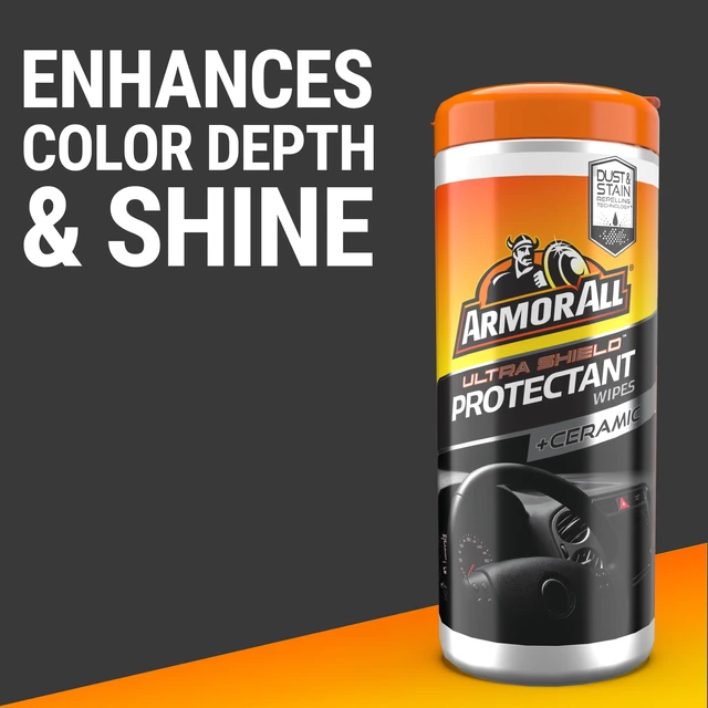 Alt view image 2 of 5 - Armor All Protectant Ultra Shield Car Wipes - 25 Count