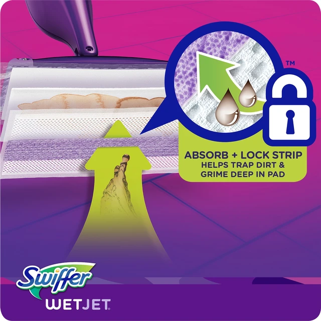Alt view image 4 of 5 - Swiffer Wet Jet Mop Cleaning Pads Refill, 24 Count, for Wood, Laminate & Tile Floors