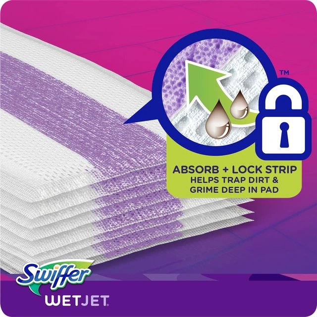 Alt view image 5 of 5 - Swiffer Wet Jet Mop Cleaning Pads Refill, 24 Count, for Wood, Laminate & Tile Floors