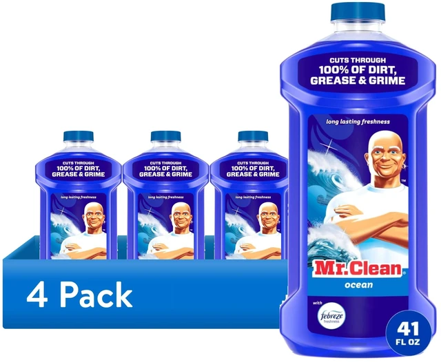 Main image of Mr. Clean All Purpose Cleaner, Ocean, 41 fl oz (4 Pack)