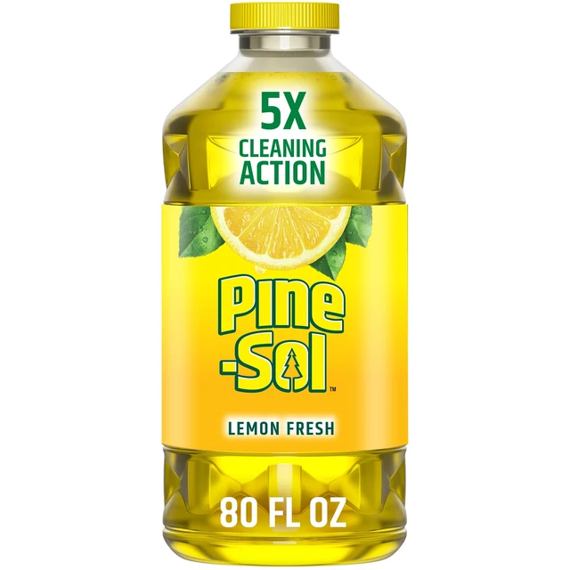 Alt view image 2 of 5 - Pine-Sol Multi-Surface All Purpose Cleaner, Lemon Fresh, 80fl oz (2-Pack)