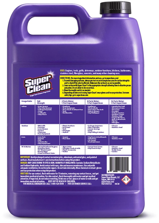 Alt view image 2 of 6 - Super Clean Tough Task Cleaner-Degreaser, 1 Gallon (128 fl oz)