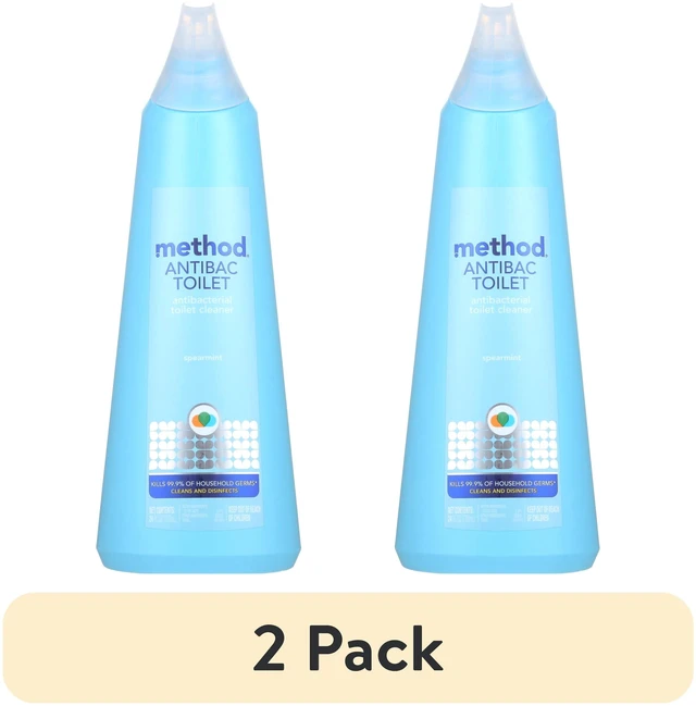 Main image of Method Antibacterial Toilet Bowl Cleaner, Spearmint Fragrance, 2 Pack, 24 fl oz