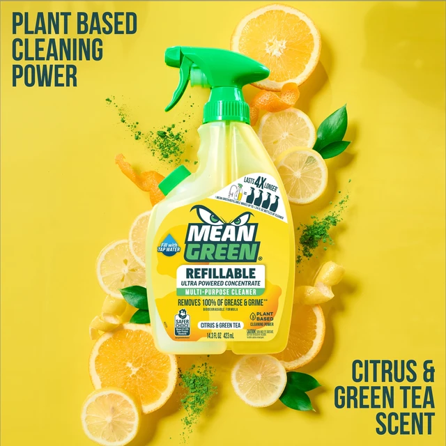 Alt view image 3 of 5 - Mean Green Citrus & Green Tea Refillable Multi-Purpose Cleaner, 14.3 fl oz
