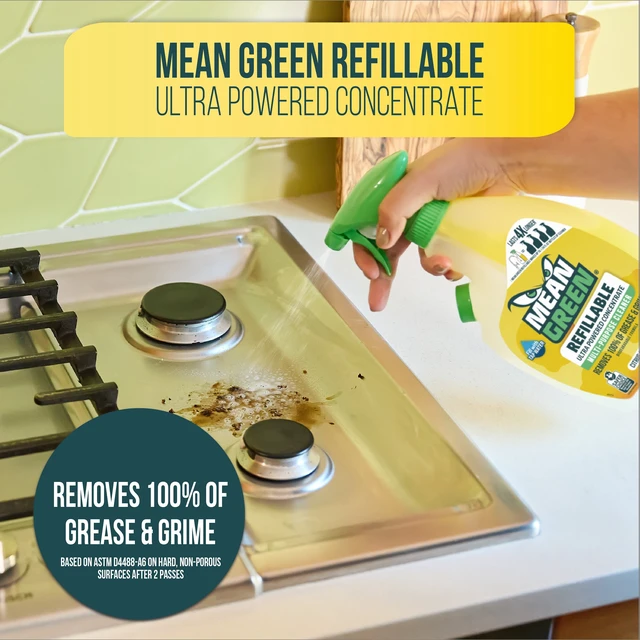 Alt view image 5 of 5 - Mean Green Citrus & Green Tea Refillable Multi-Purpose Cleaner, 14.3 fl oz