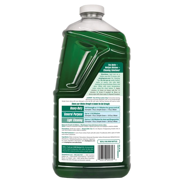 Alt view image 5 of 5 - Simple Green All-Purpose Cleaner Refill 67oz